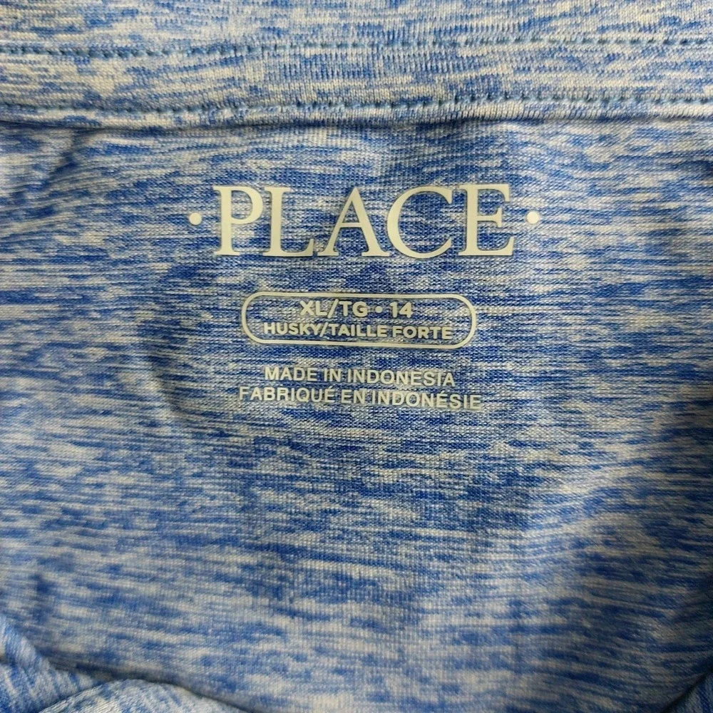 The Childrens Place Boys Quick Dry & Moisture Wicking Perfomance Polo Blue XL